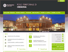 Tablet Screenshot of polo-cremona.polimi.it