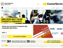 Tablet Screenshot of careerservice.polimi.it