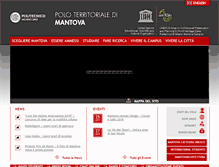 Tablet Screenshot of polo-mantova.polimi.it