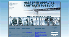 Desktop Screenshot of masterappalticontratti.polimi.it