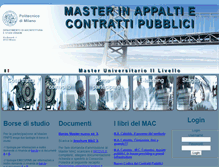 Tablet Screenshot of masterappalticontratti.polimi.it