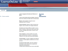 Tablet Screenshot of iol.laureaonline.polimi.it